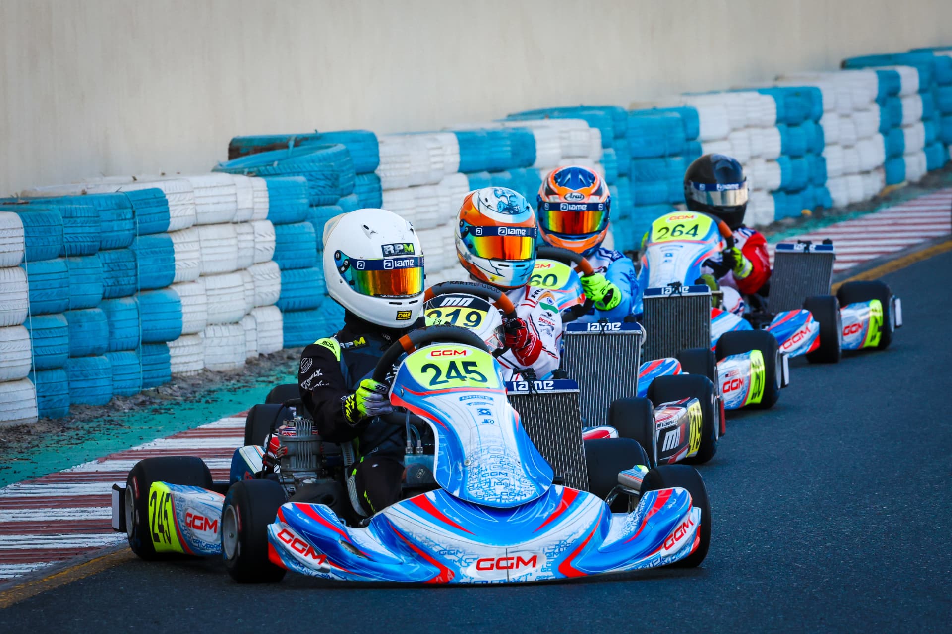 Amani Kinyua racing action