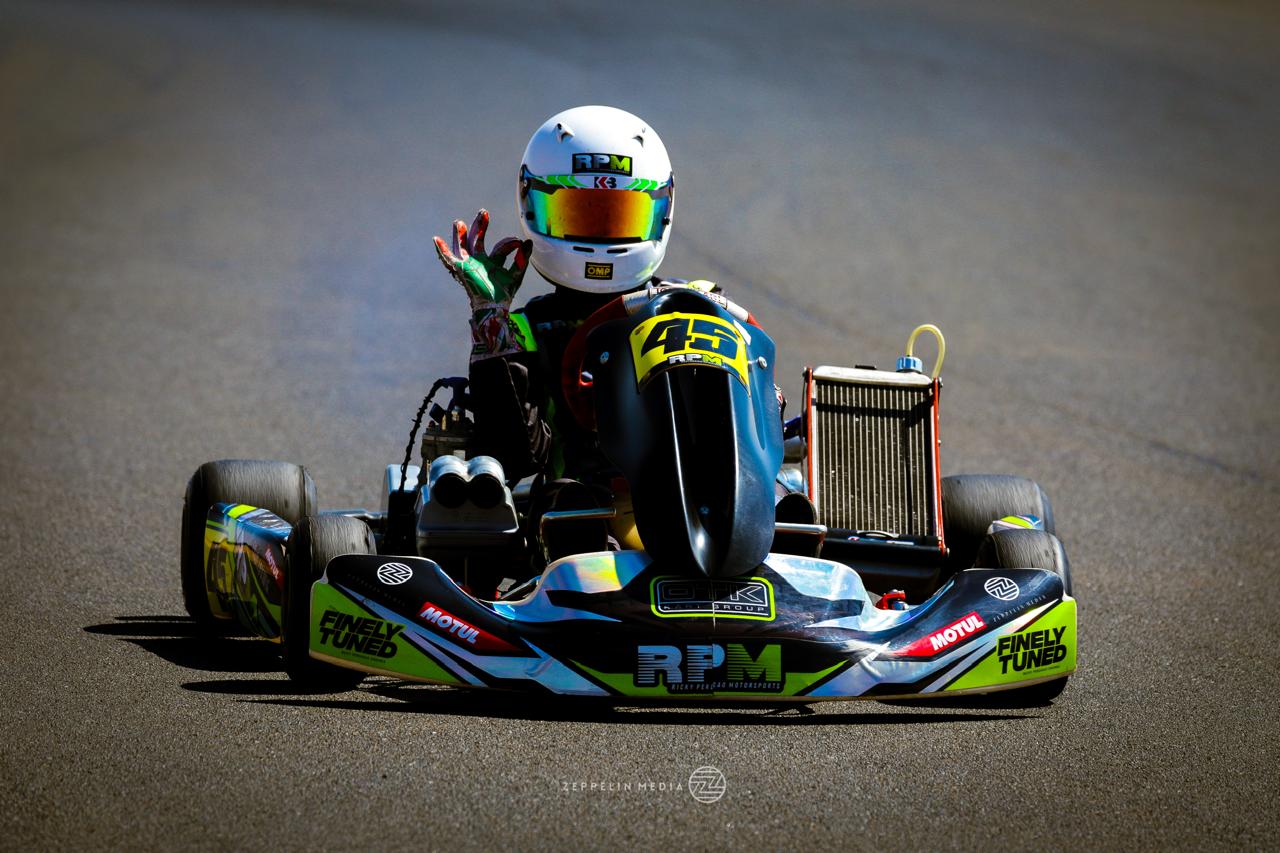 Amani signalling OK from the kart