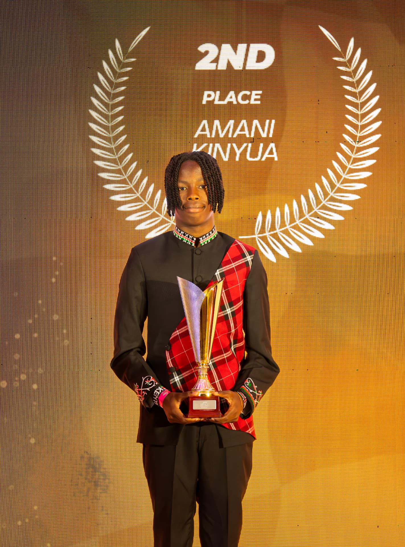 Amani Kinyua racing action